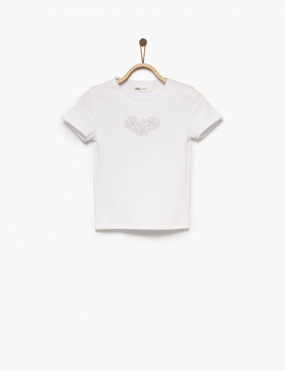 חולצה עם עיטור אבנים