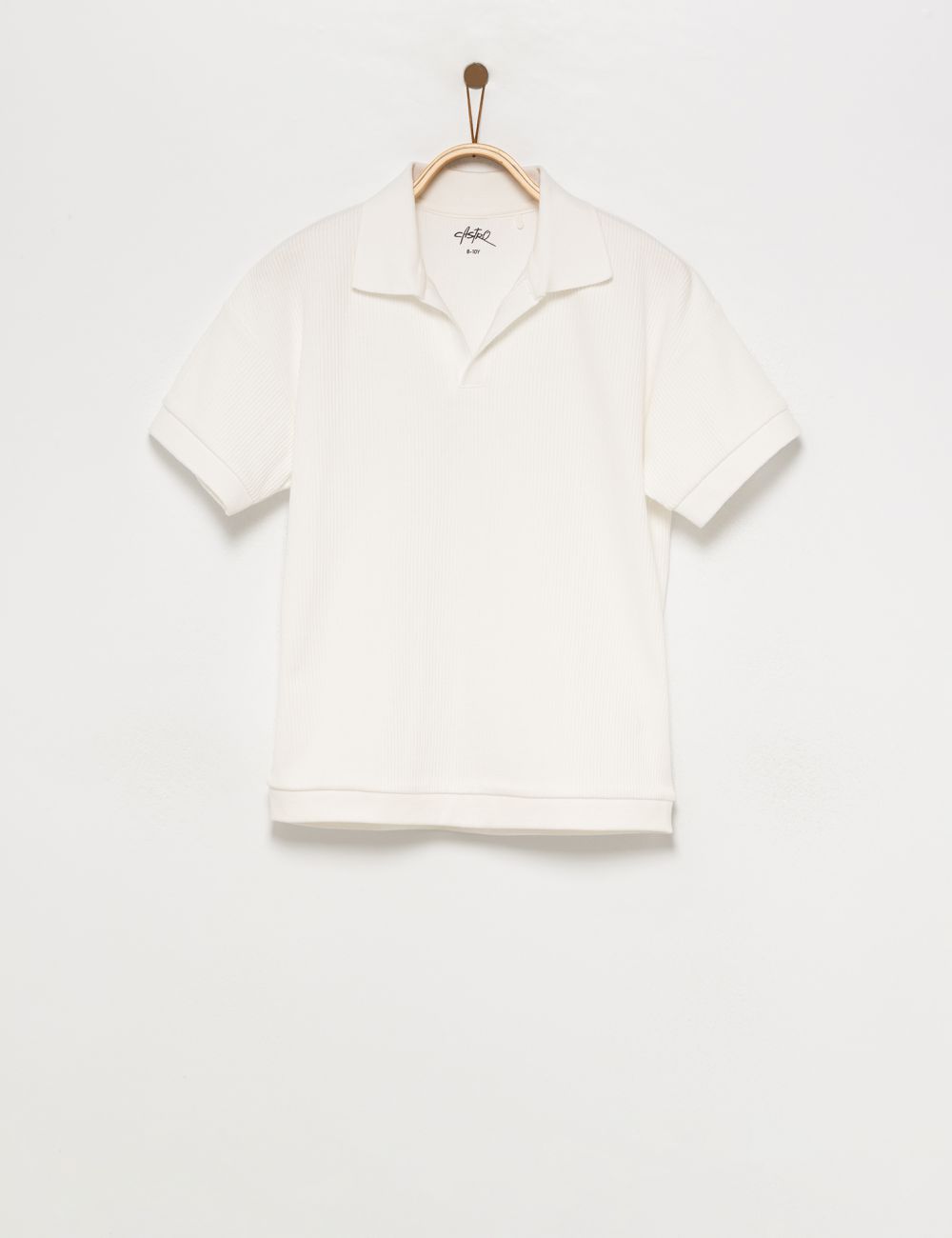 חולצת פולו טקסטורה