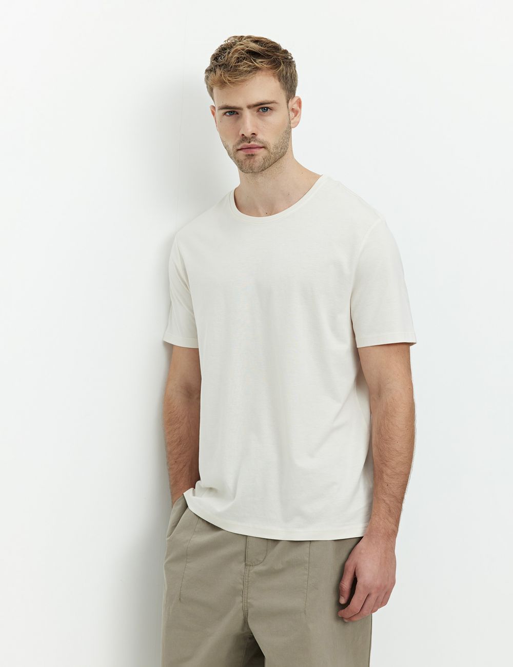 טי שירט פימה צווארון עגול