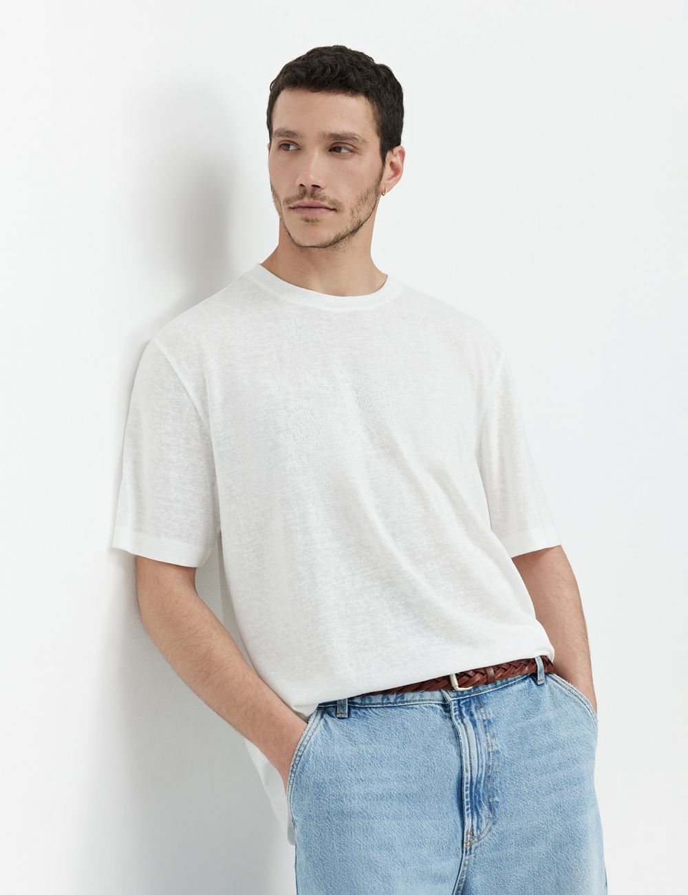 טי-שירט RELAXED FIT רקומה