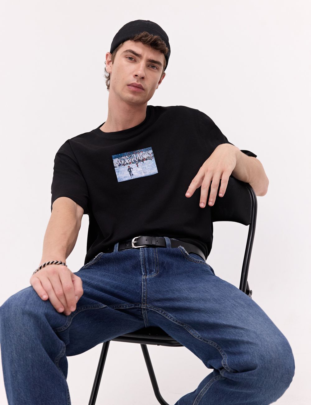 טי שירט רוקי RELAXED