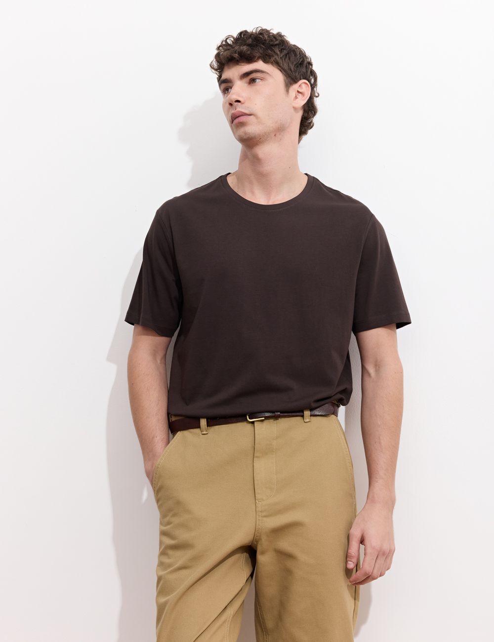 טי שירט פימה צווארון עגול