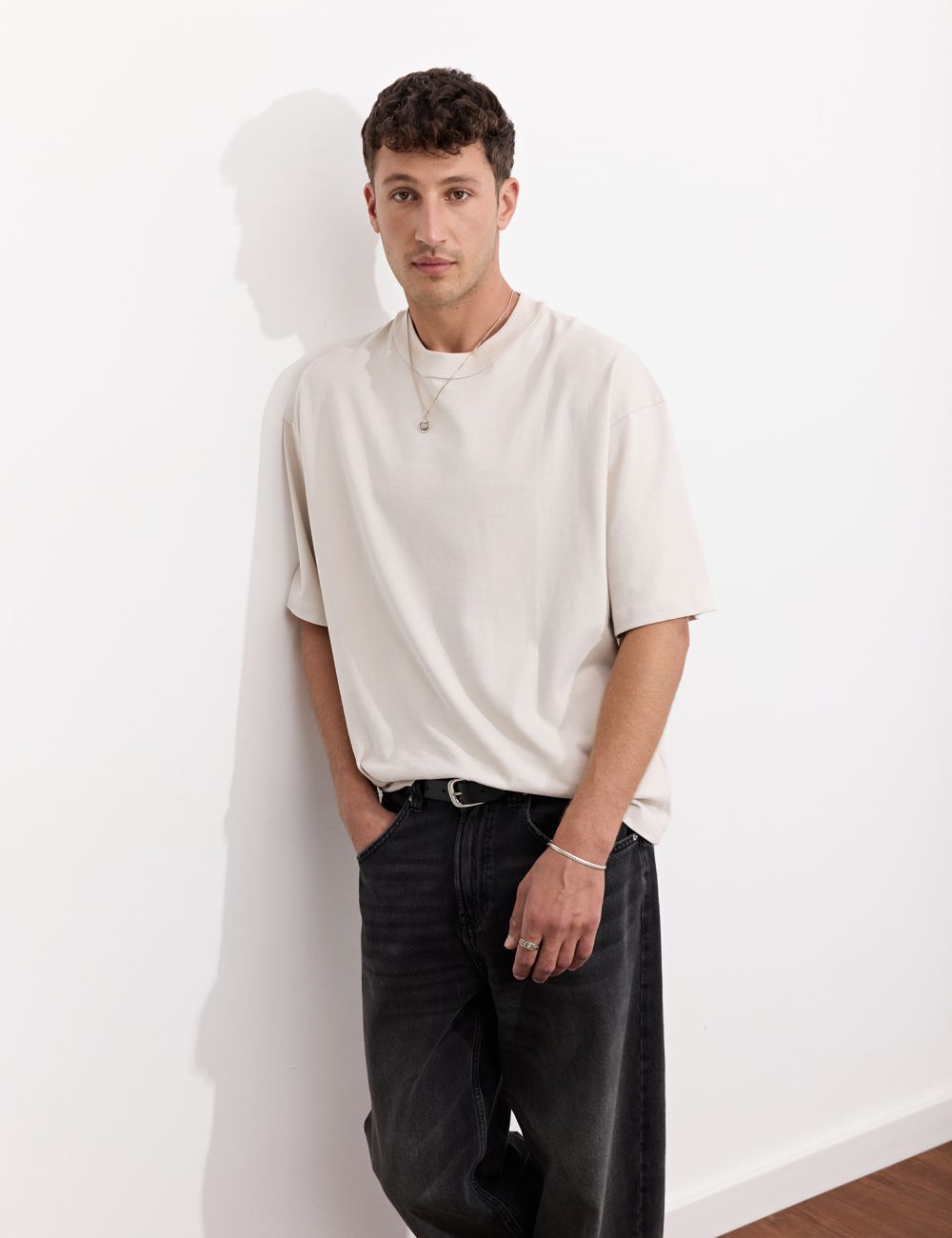 חולצה אוברסייז חלקה