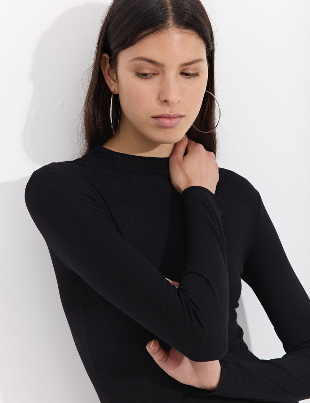 טי שירט גולף עם גימור מסולסל