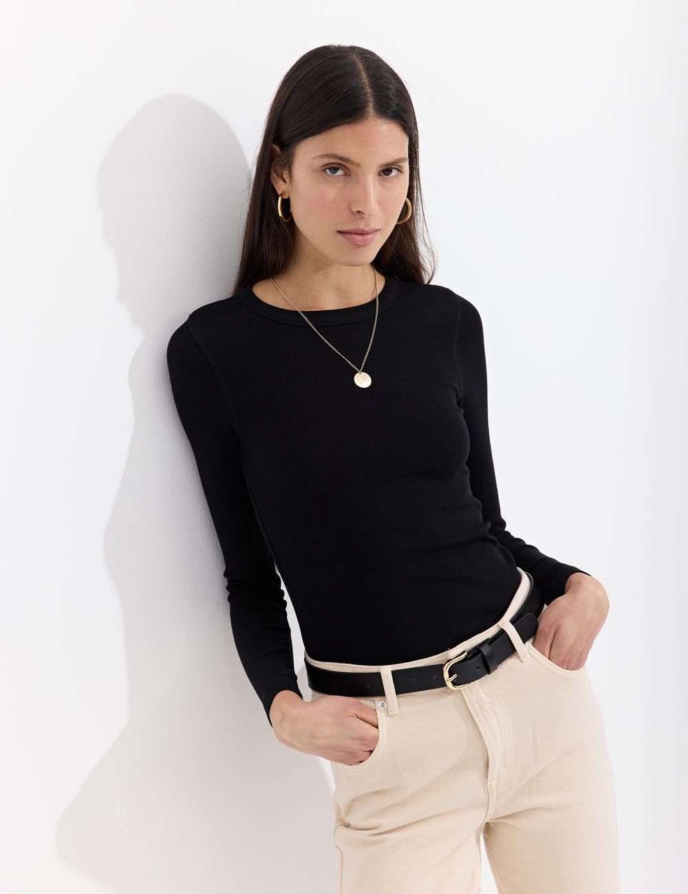 טי שירט ריב בייסיק שרוול ארוך