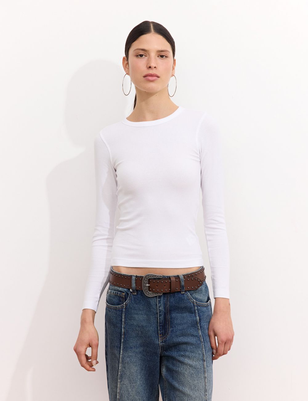 טי שירט ריב בייסיק שרוול ארוך