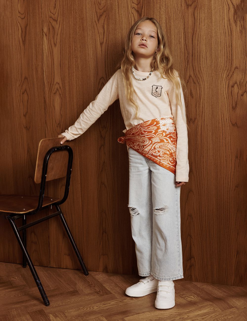 חולצת סלאב ארוכה לילדות