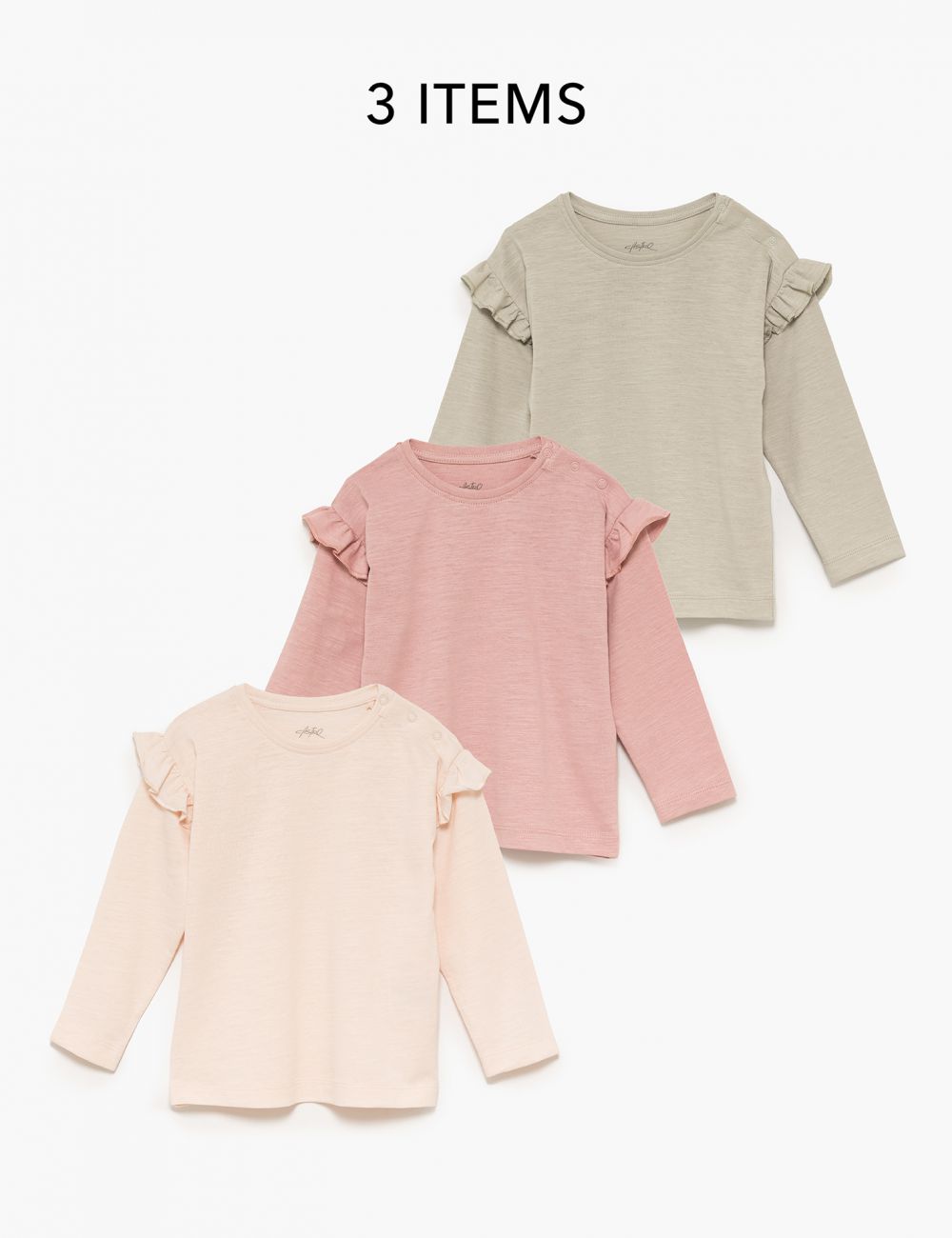 מארז שלישיה חולצות חלקות 4Y-10Y