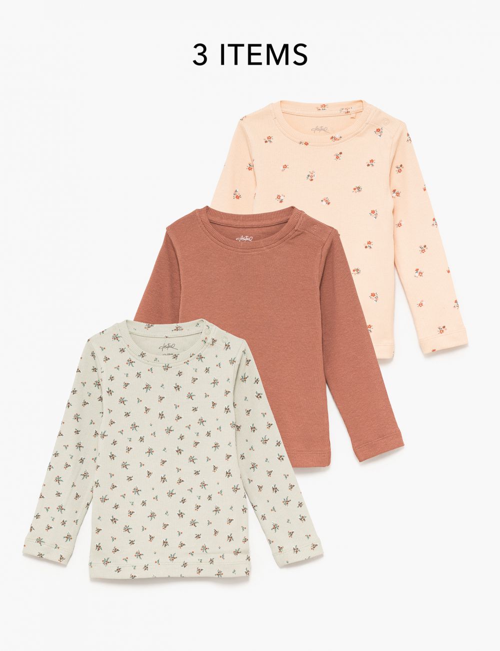 מארז שלישיית חולצות ריב ארוכות 6M-4Y