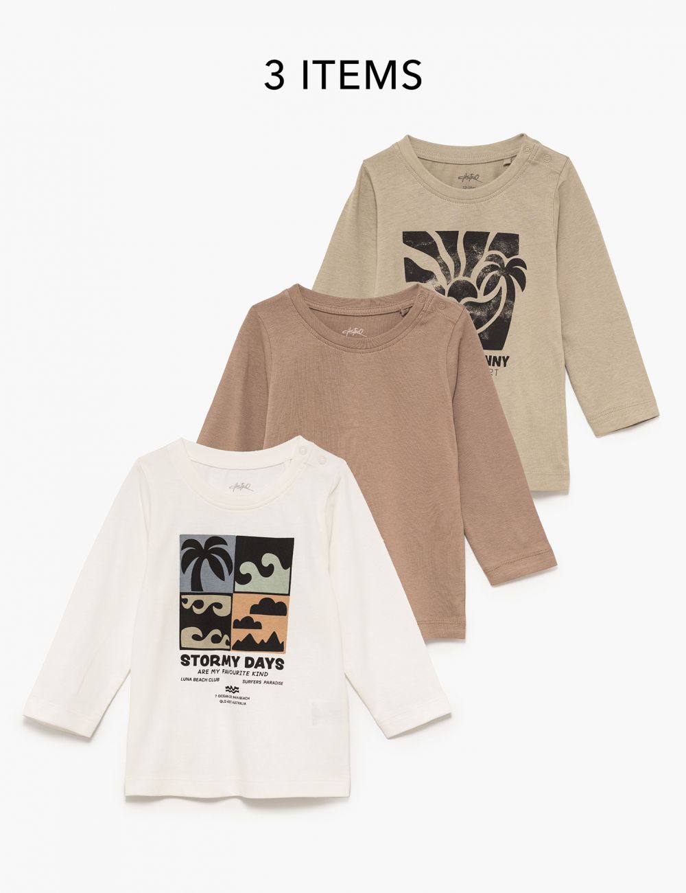 מארז חולצות ארוכות 6M-4Y