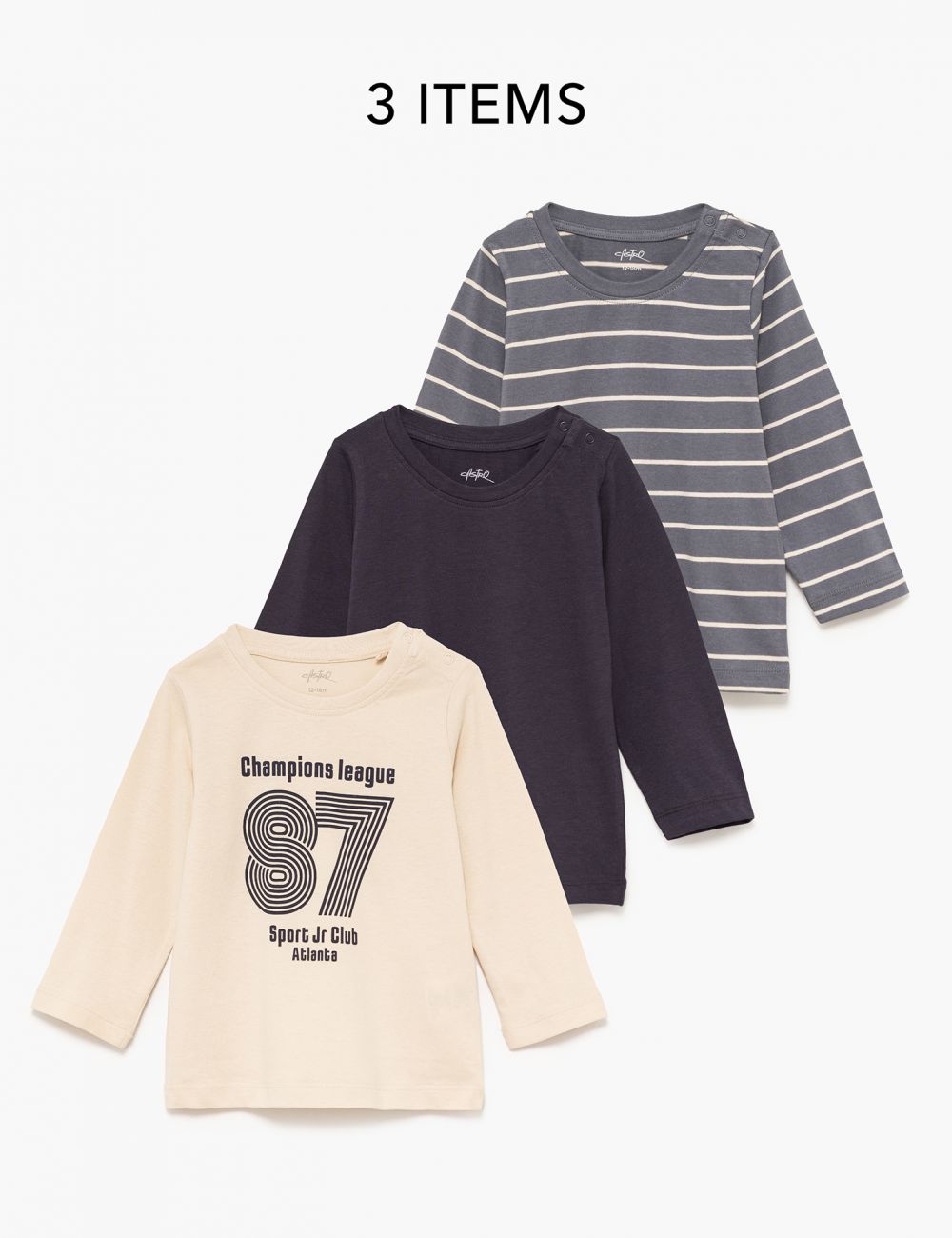 מארז חולצות 6M-4Y