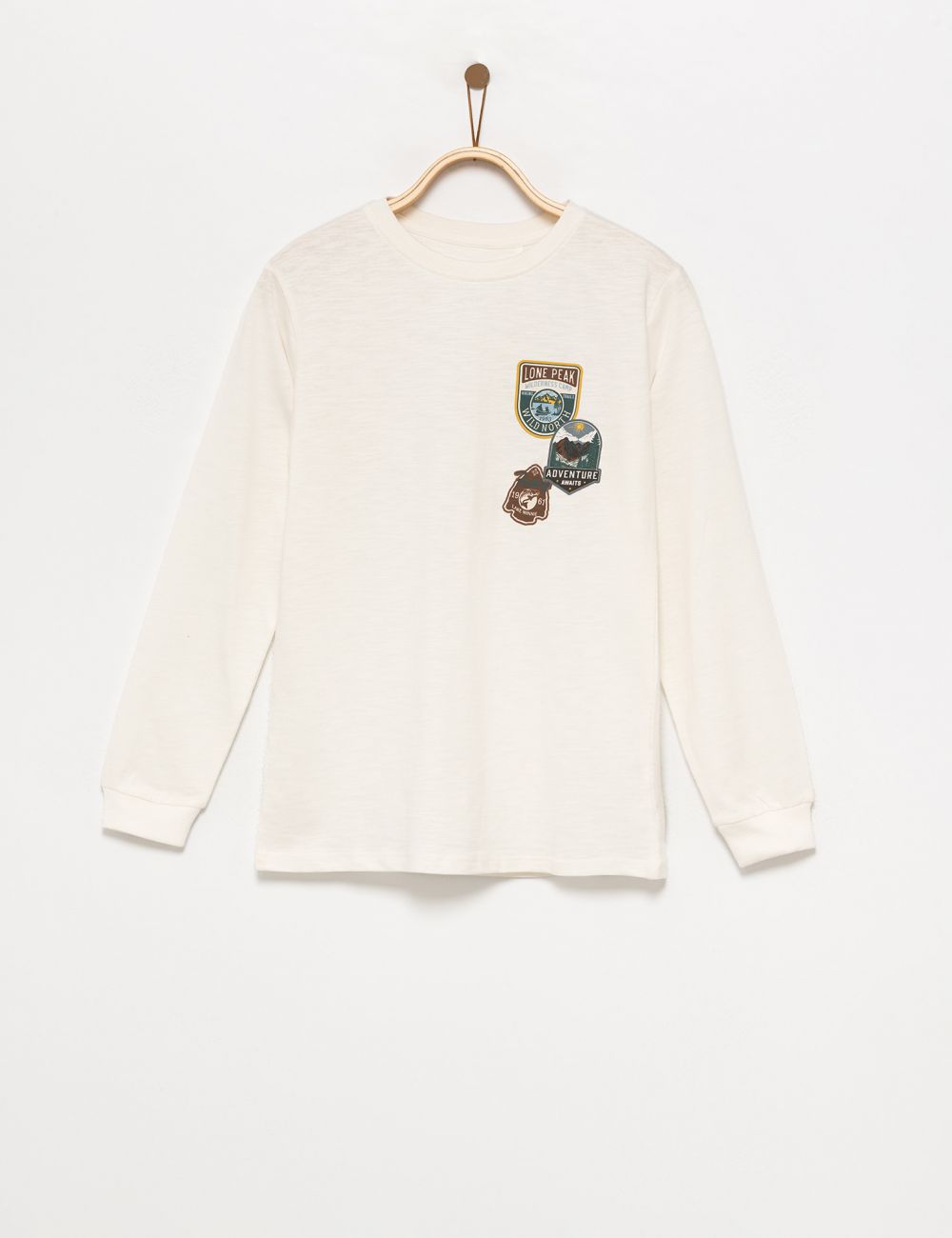 טישרט מודפסת ארוכה