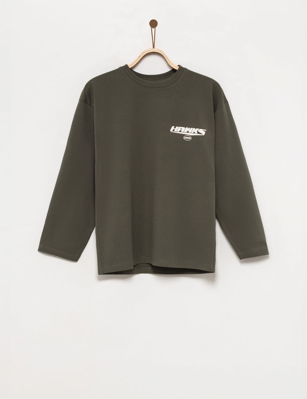 טי-שירט ארוכה עם כיתוב