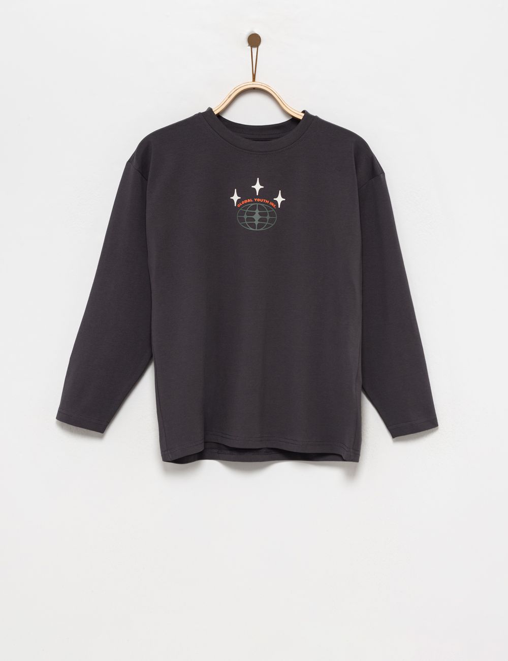 טי-שירט ארוכה עם הדפס