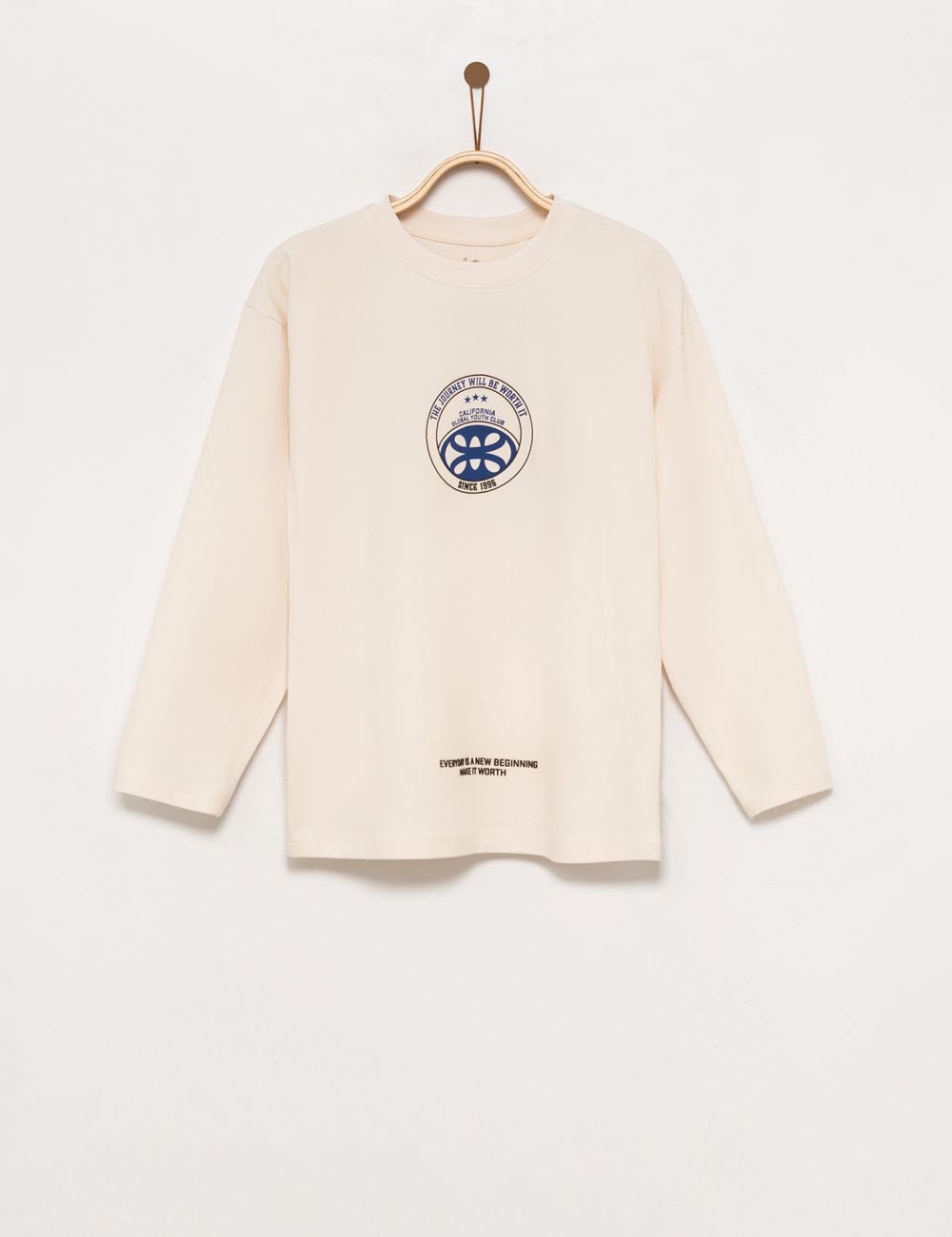 טי-שירט ארוכה עם הדפס