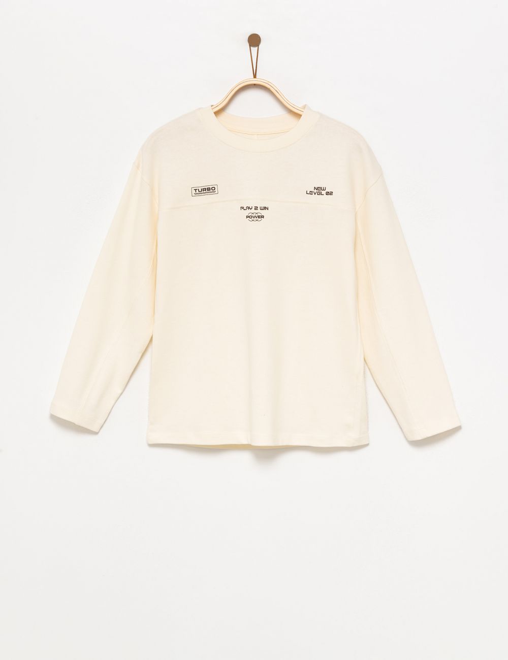 טי-שירט ארוכה עם כיתוב