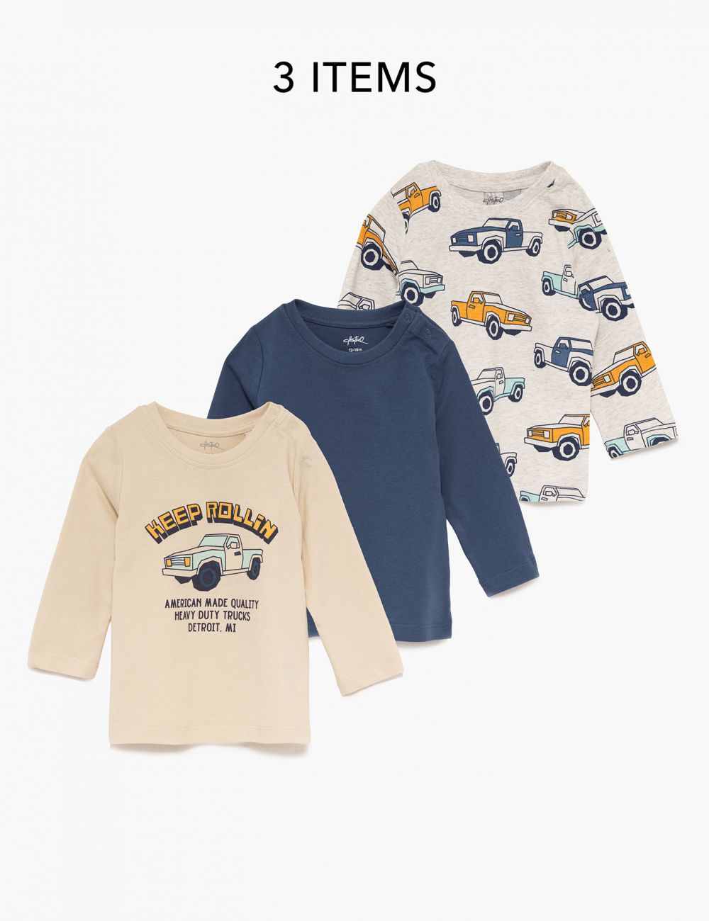 מארז חולצות ארוכות 6M-4Y