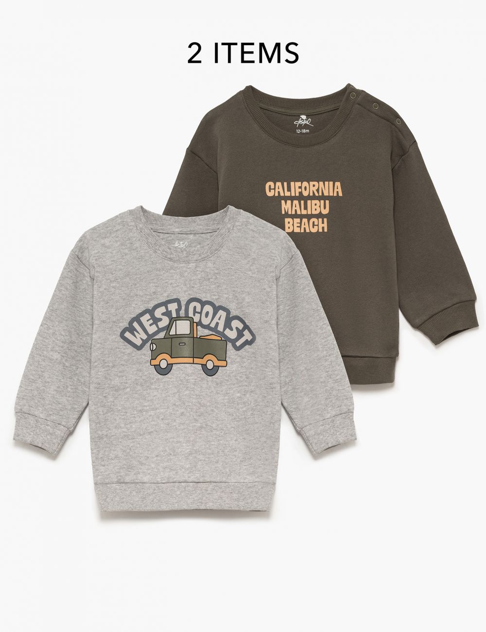 מארז זוג סווטשירטים 6M-4Y