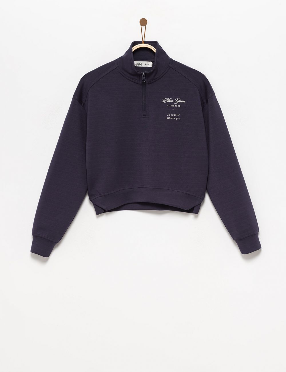 סווטשירט עם צווארון גבוה