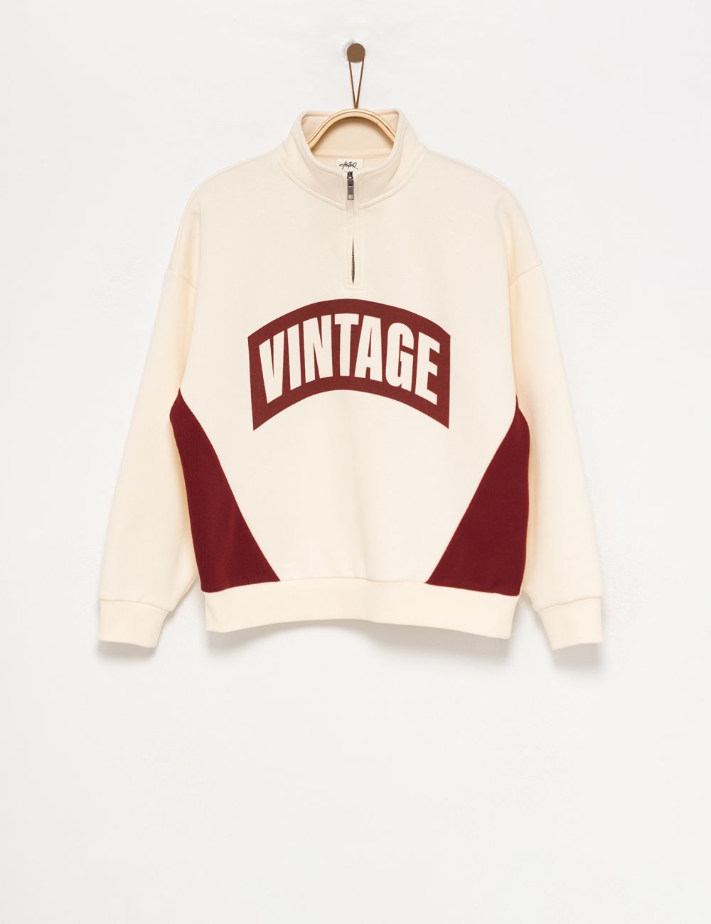 סווטשירט VINTAGE עם צווארון