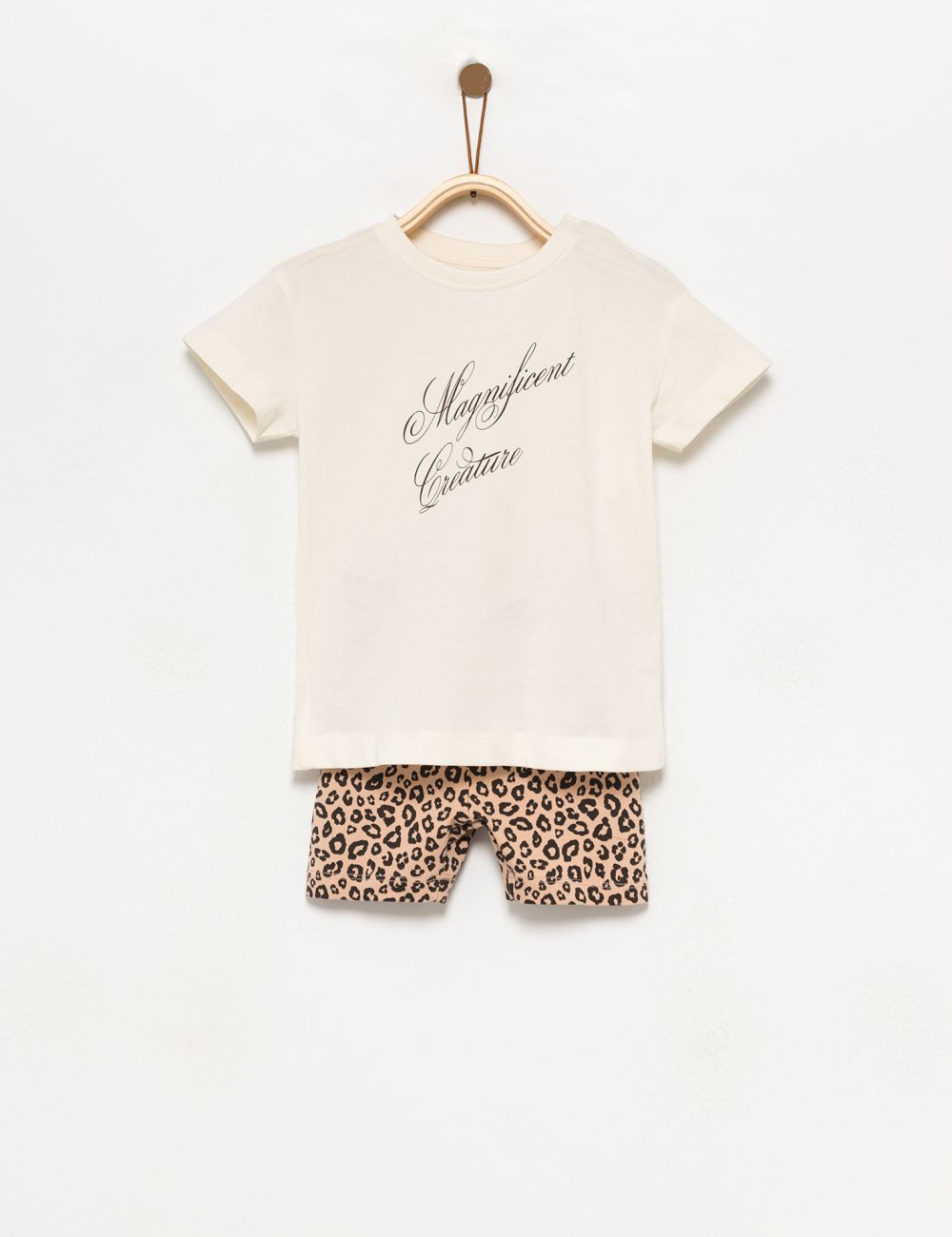 חליפת גן טקסט ומנומר 6M-4Y