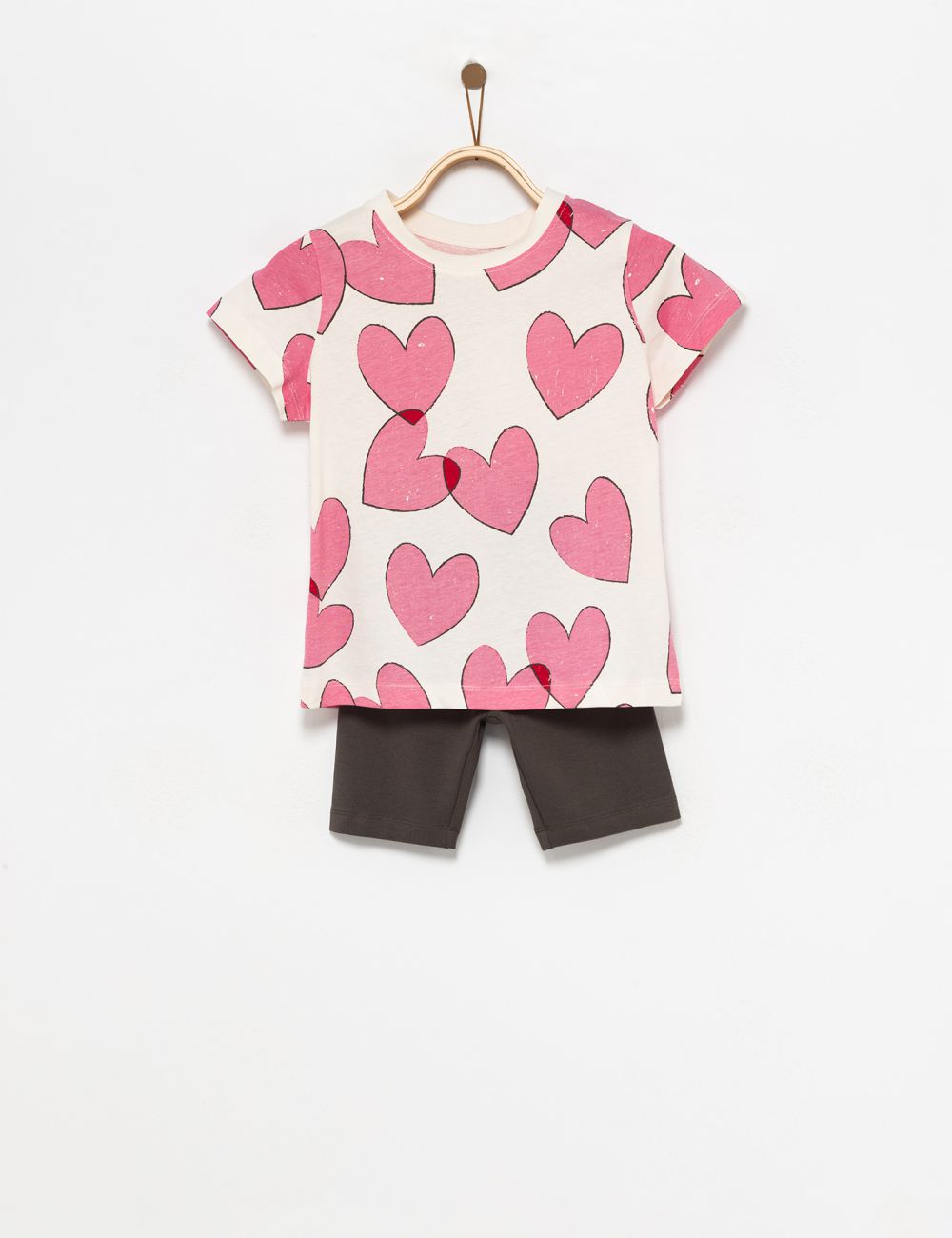 חליפת לבבות קצרה 4Y-10Y