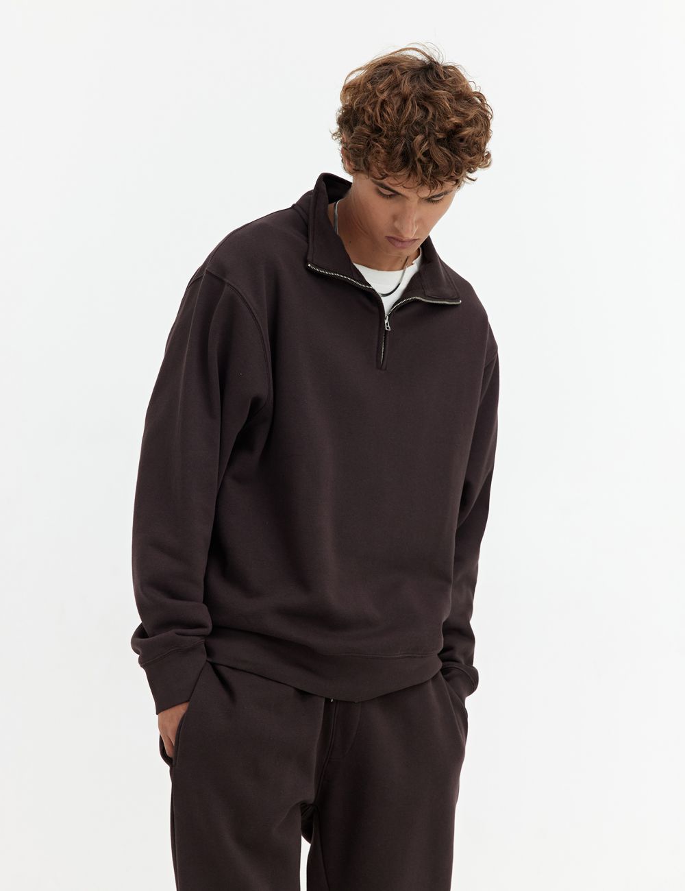 סוויטשירט עם ריצ’רץ’ חצי