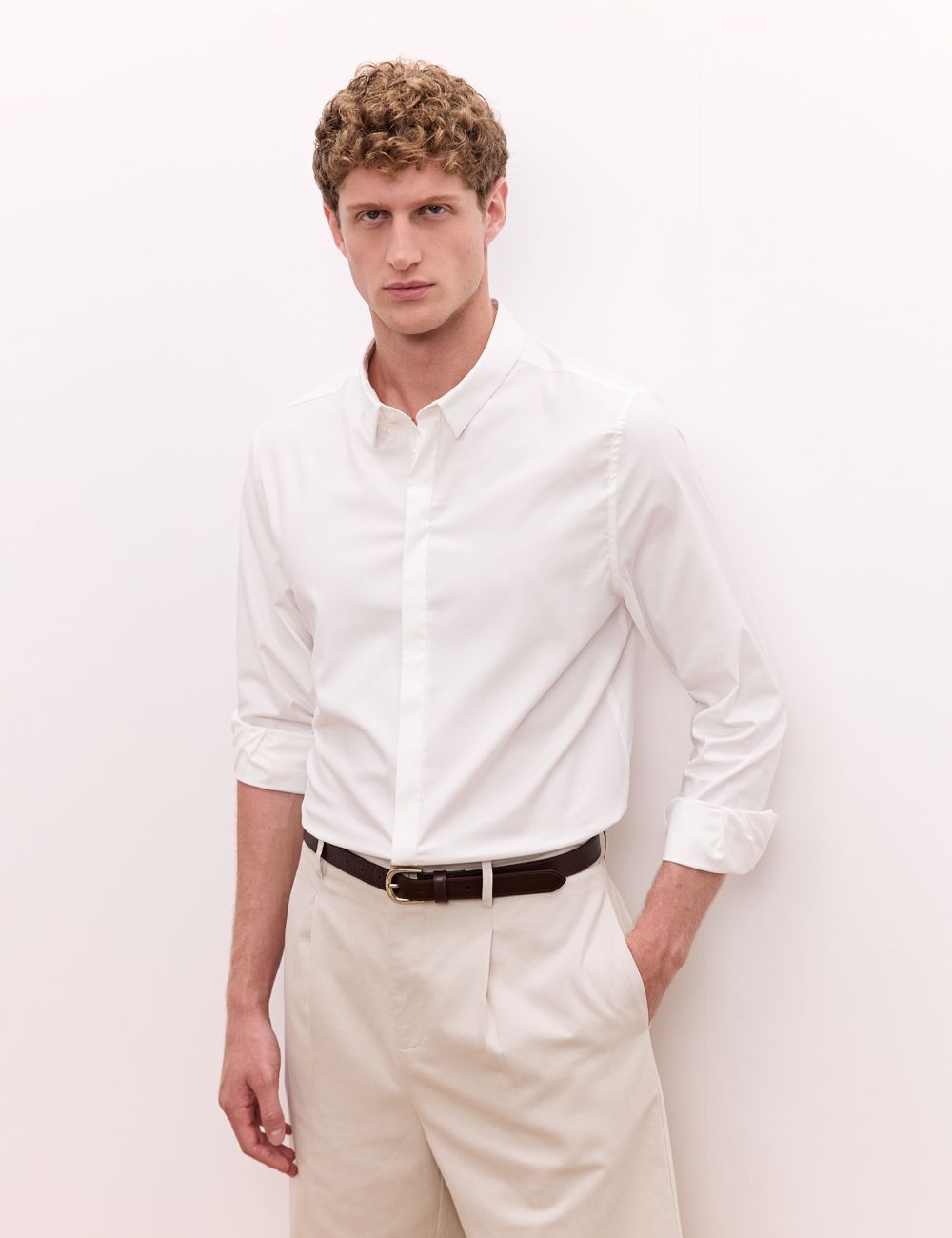 חולצה מכופתרת Slim fit