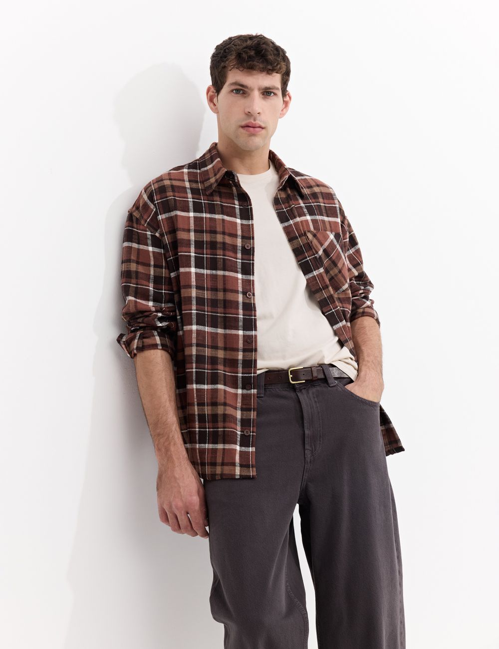 אוברשירט משובץ