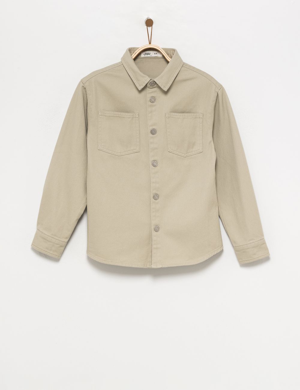 חולצה מכופתרת דמוי ג’ינס