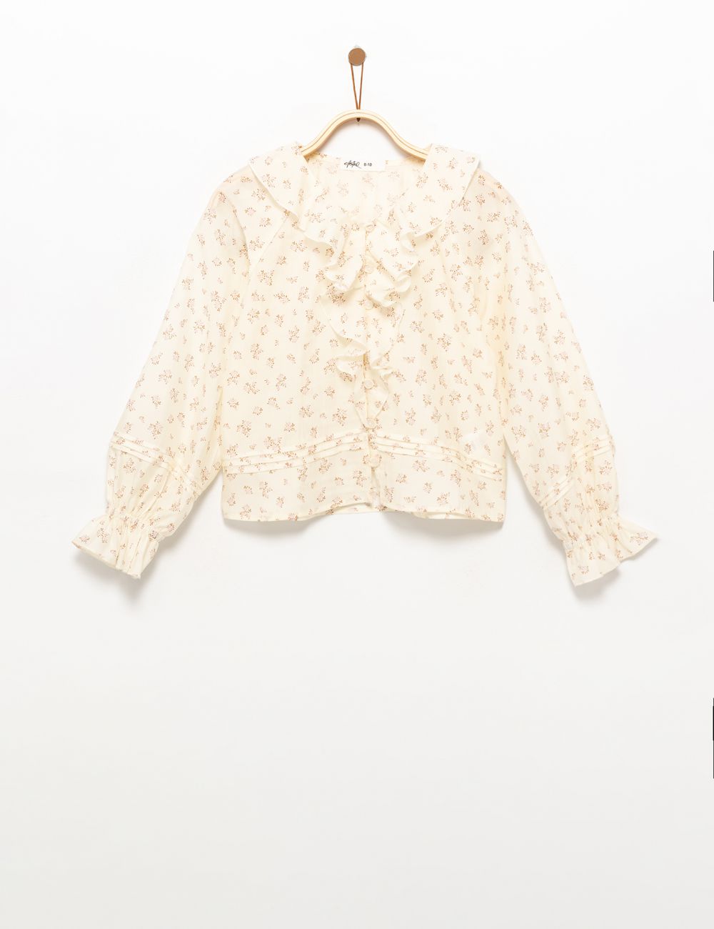 חולצת אריג פרחונית