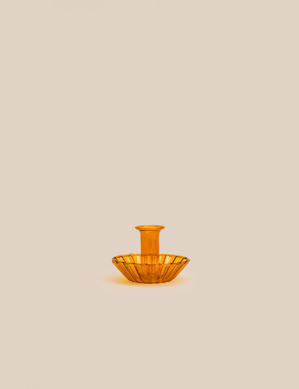 פמוט זכוכית אור 10.3X7.3CM