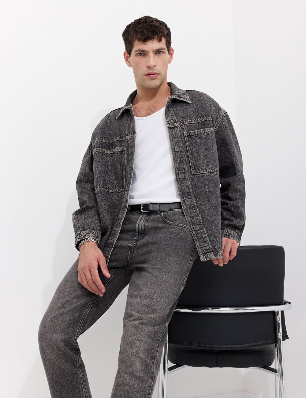 חולצת ג’ינס אוברסייז