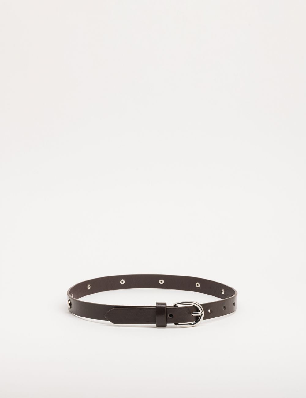 חגורה בעיטור ניטים בצורת לבבות לבנות