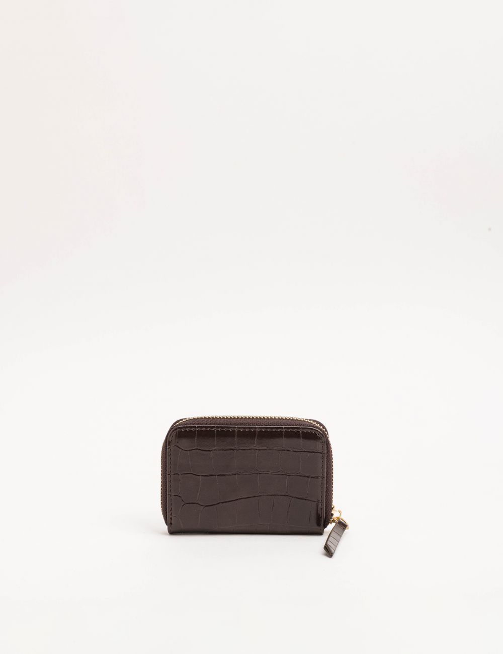 ארנק מיני קרוקו עם רוכסן