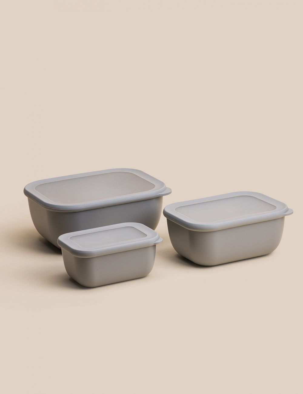 סט 3 קופסאות אחסון מלבניות