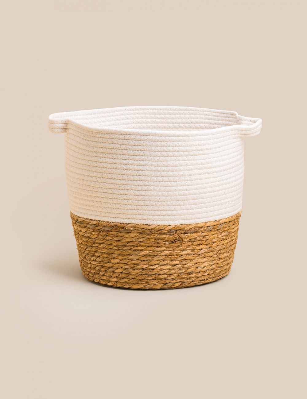 סל כותנה וקש 40X35CM