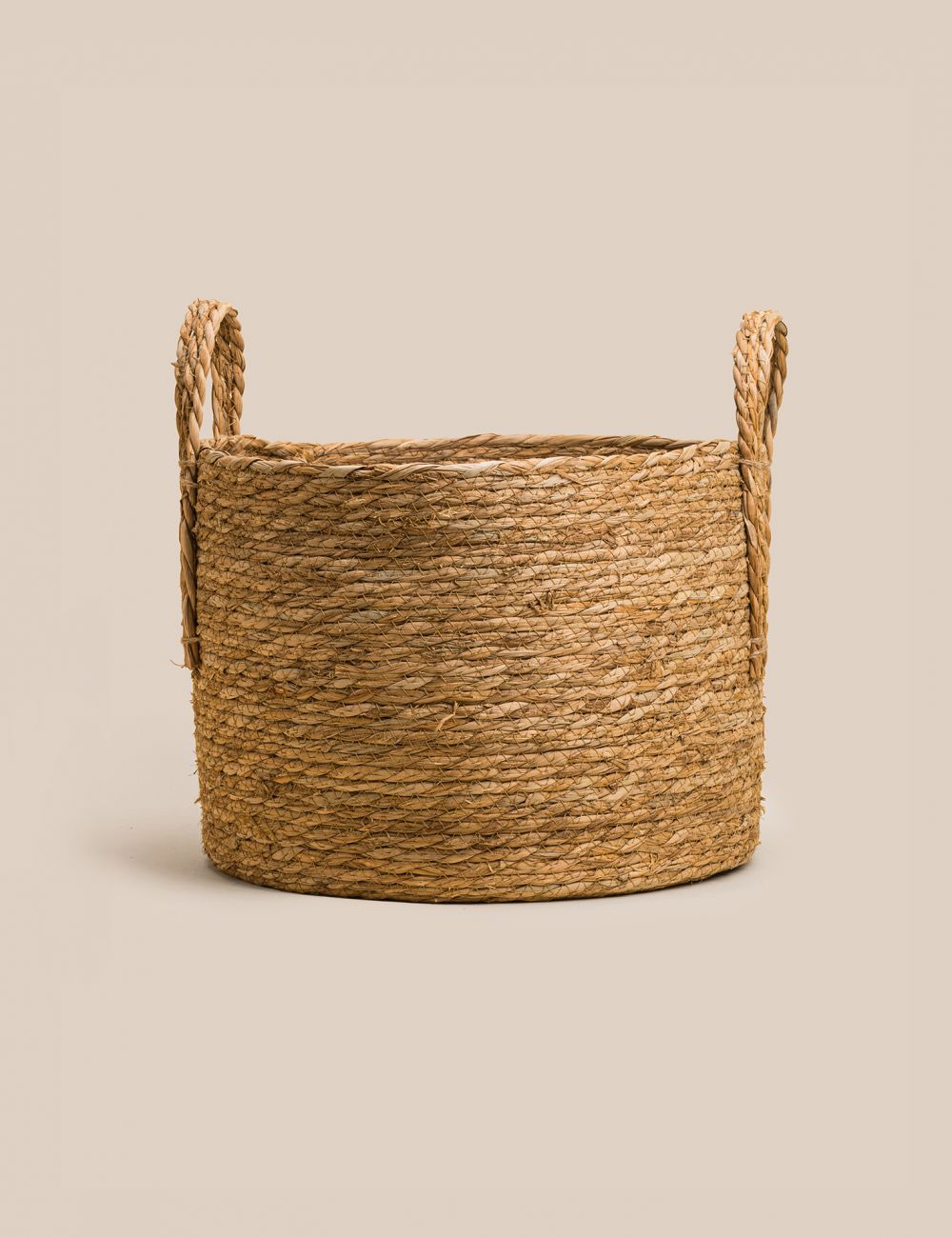 סל קש עם ידיות 44X44X35CM