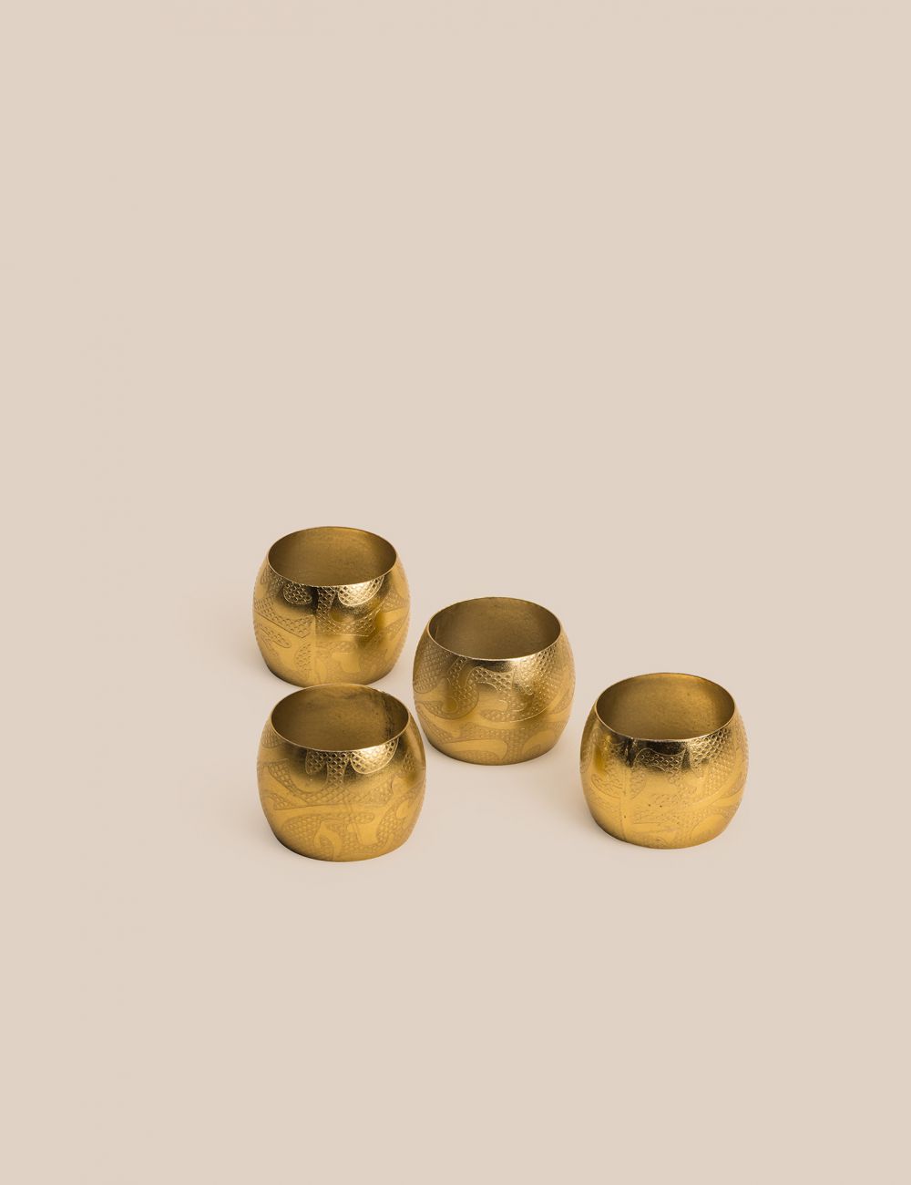 סט 4 חבקים למפיות בד עיטורים