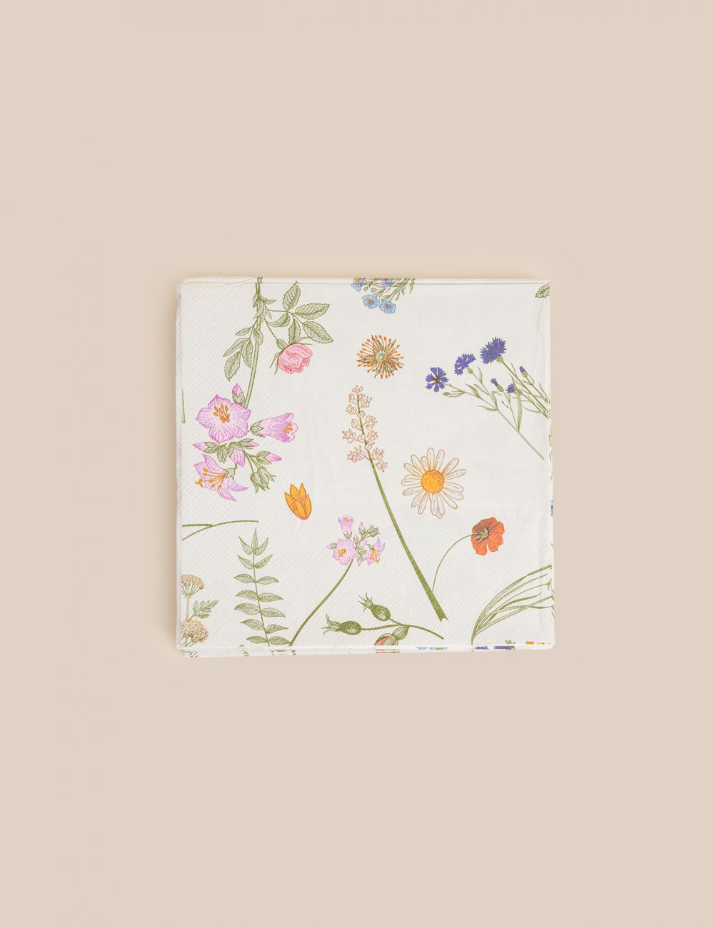 חבילת 20 מפיות נייר פרחי שדה