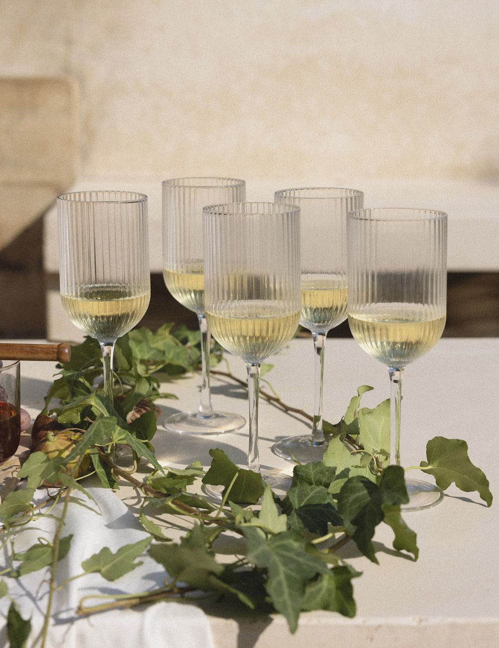 כוס יין פליסה זכוכית עבודת יד