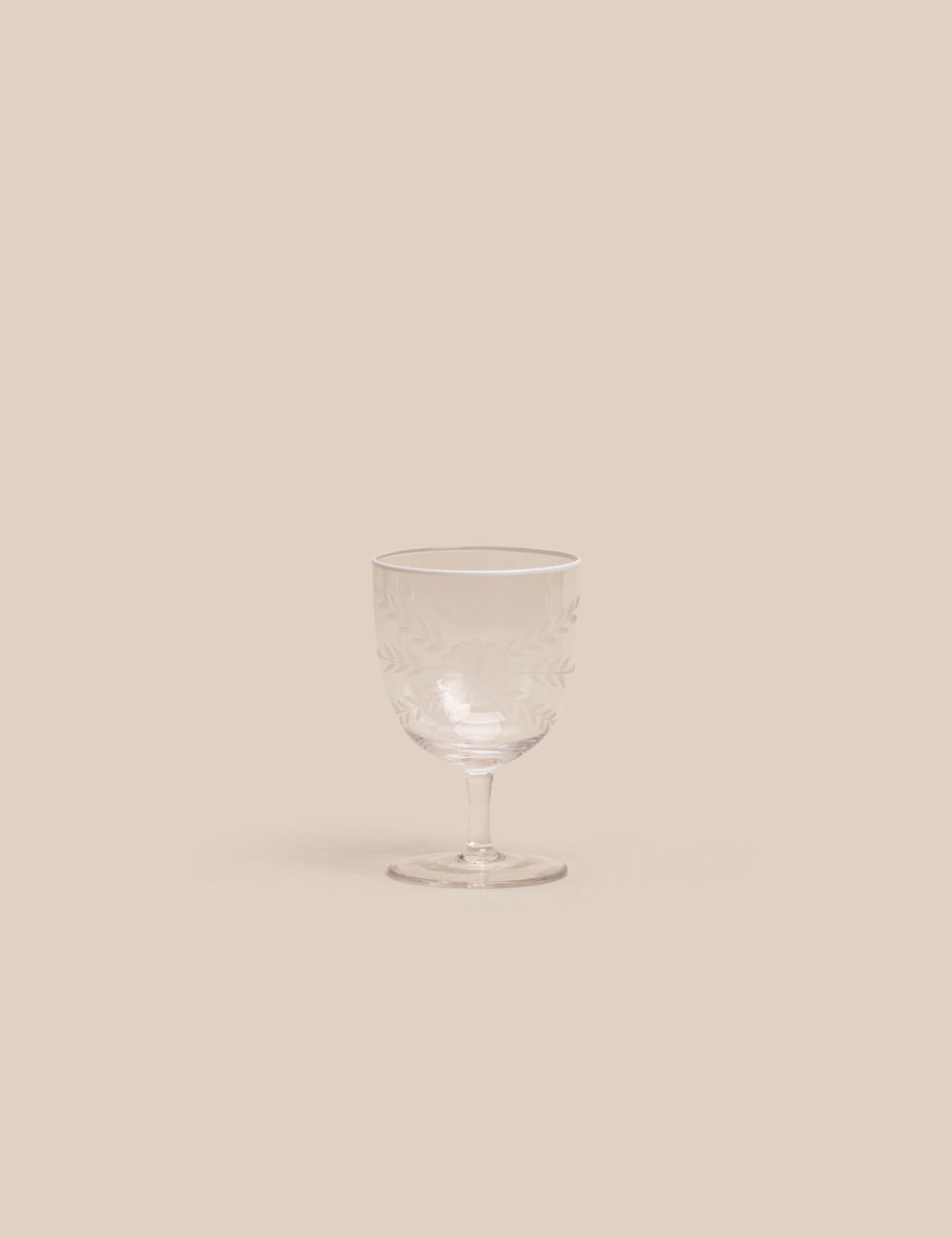 כוס יין חריטה רים לבן  500 מל