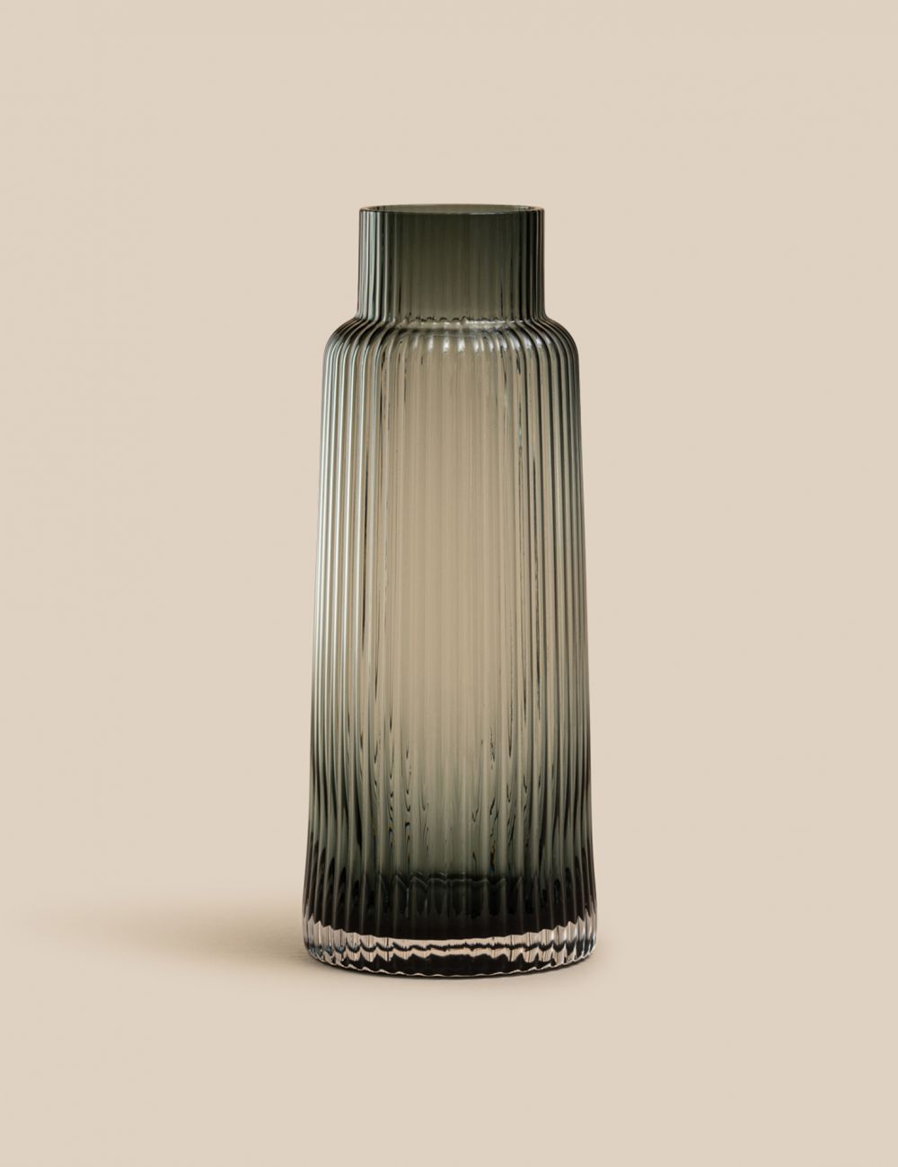 קנקן זכוכית אפור עבודת יד נפח 1 ליטר