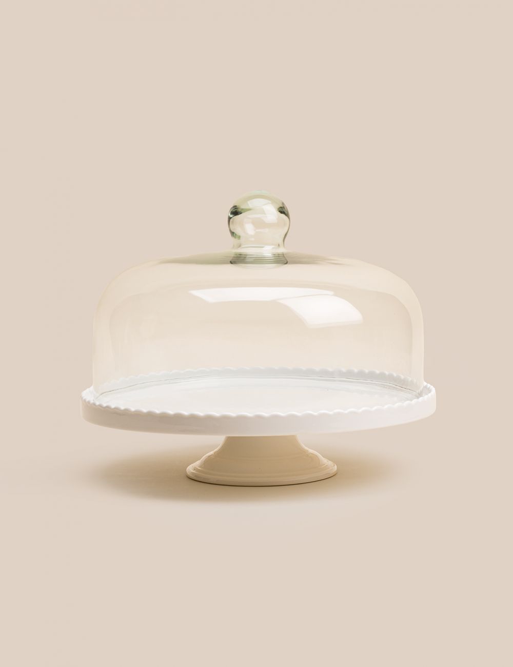 מעמד לעוגה עם פעמון זכוכית 30CM