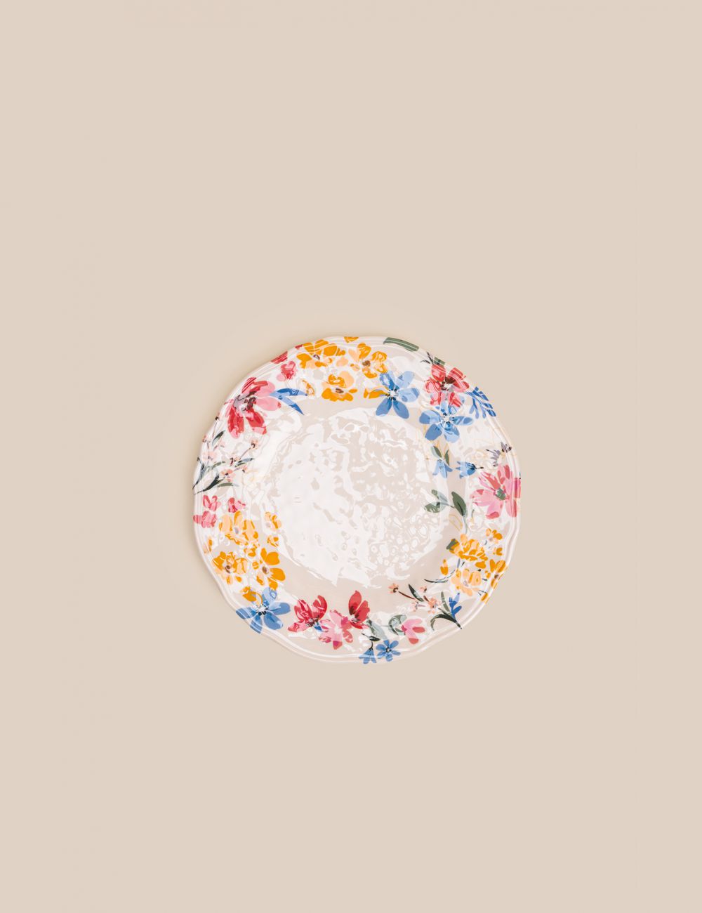 צלחת מנה ראשונה מלמין פרחונית 23.5 ס”מ