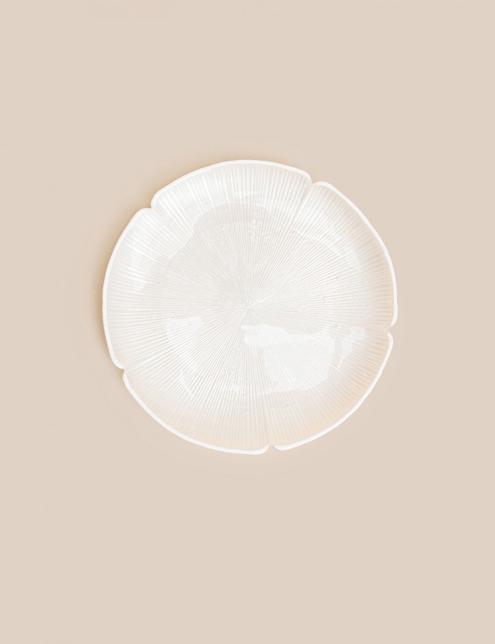 צלחת מנה עיקרית זכוכית לוטוס 27.7CM