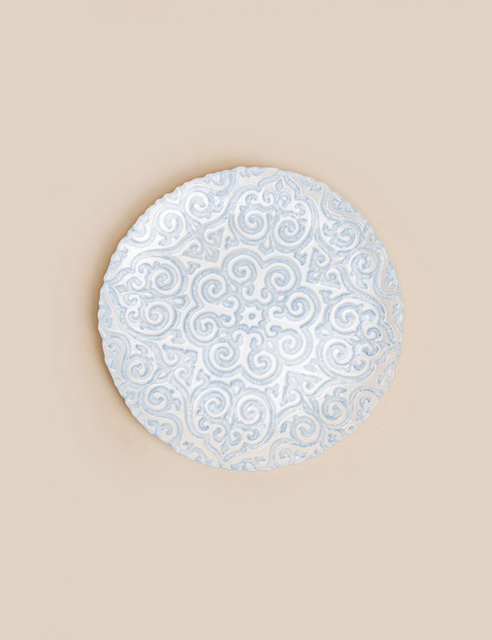 צלחת מנה עיקרית זכוכית אוריינטל 28CM