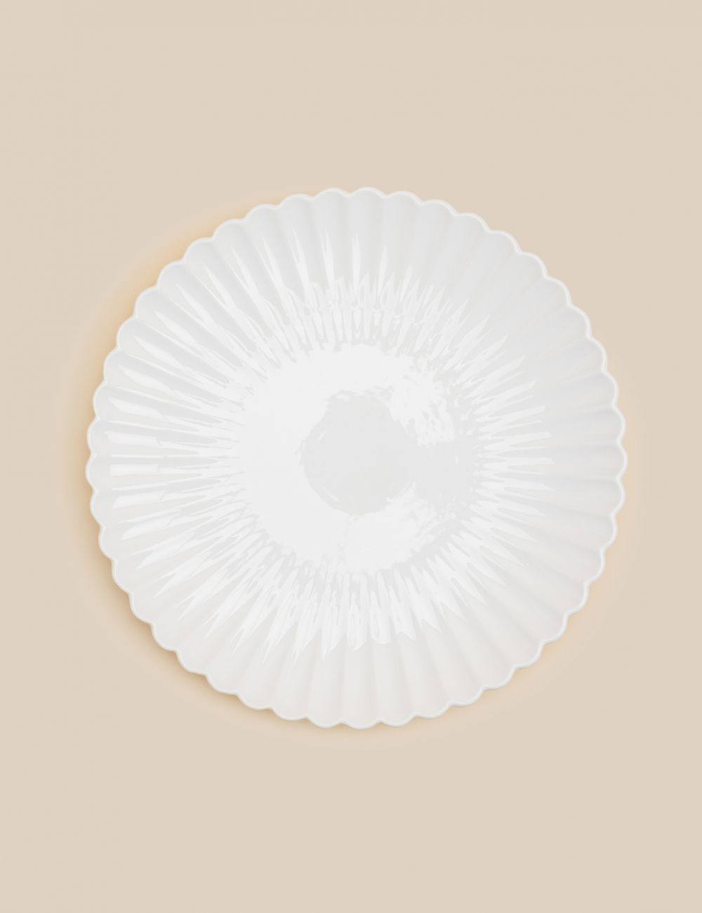 צלחת הגשה בעיצוב פסים מפורצלן קוטר 30 ס”מ