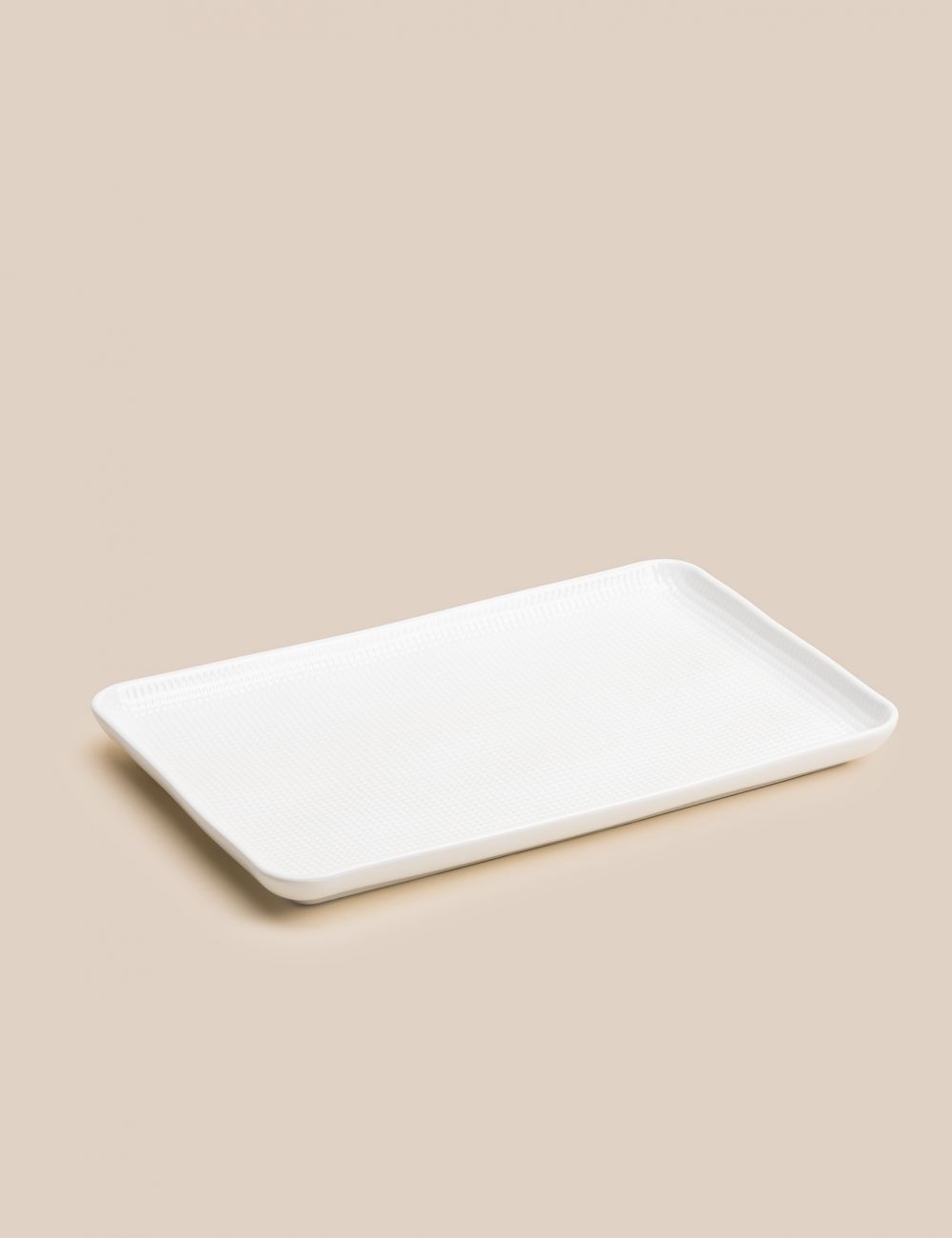 צלחת הגשה לבנית 36X23.5X2.6 ס”מ