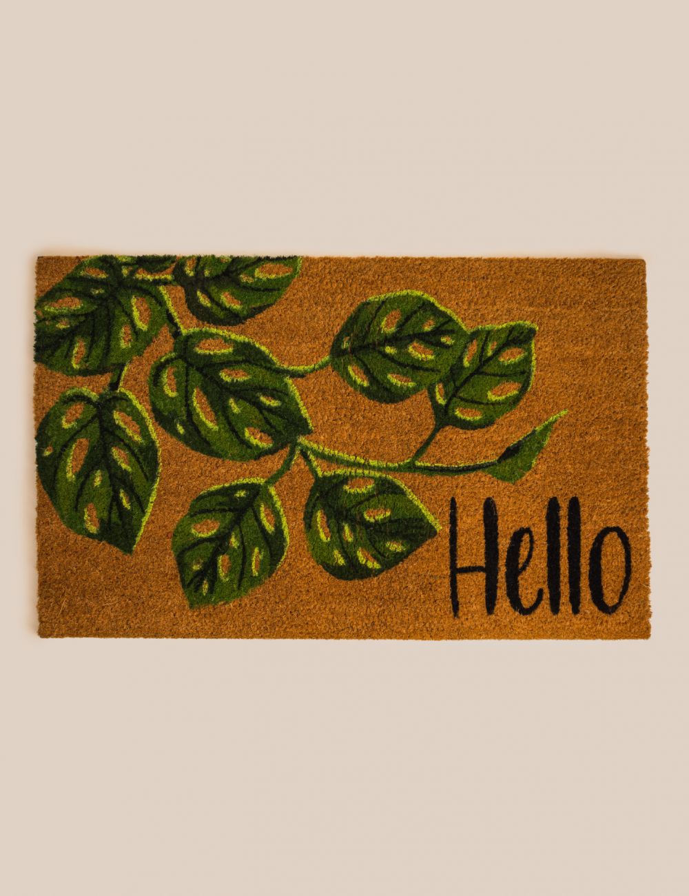 שטיח סף 45X75CM  עלים HELLO